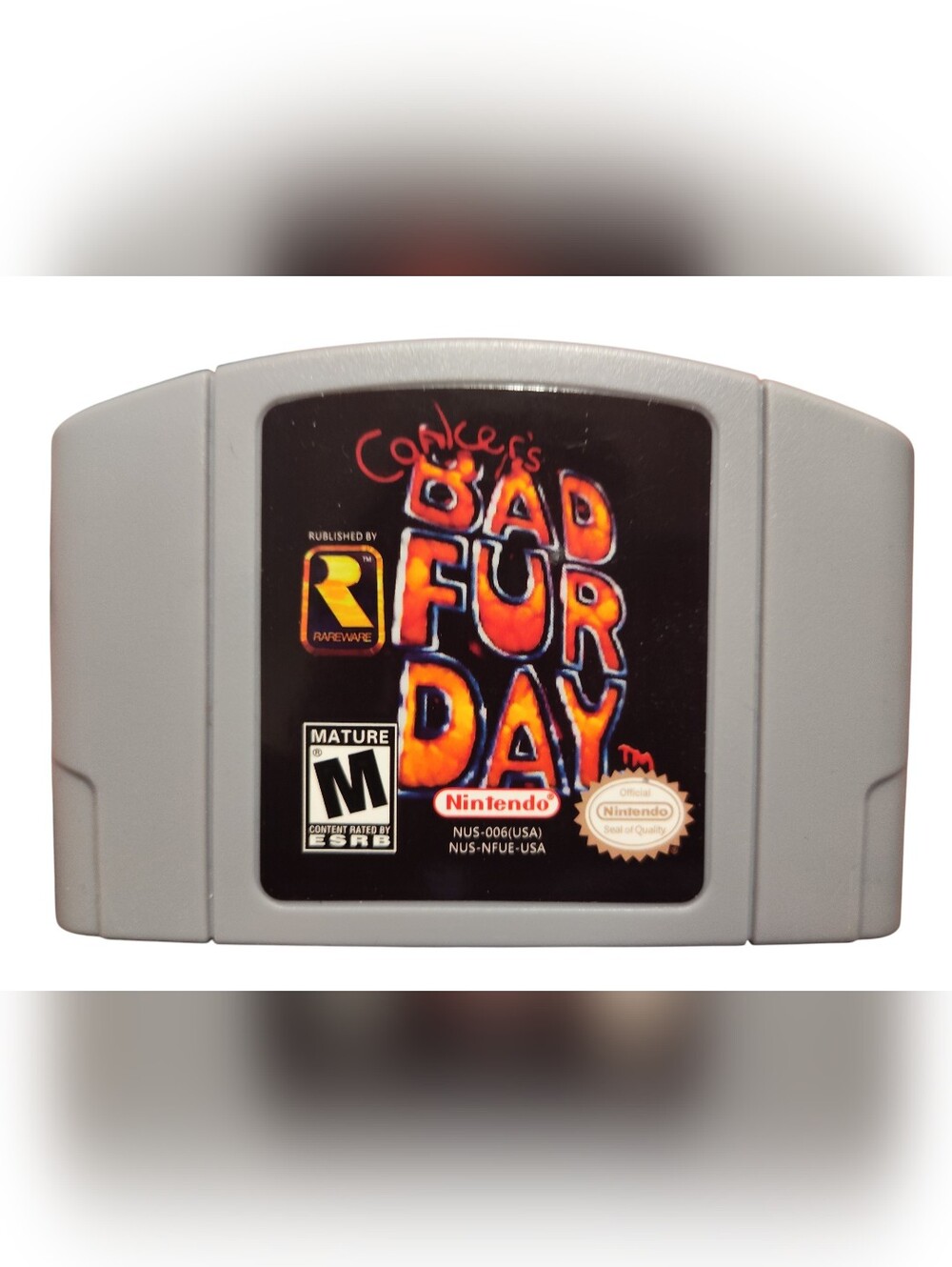 Nintendo 64 Conker's Bad Fur Day Reproduction Cart